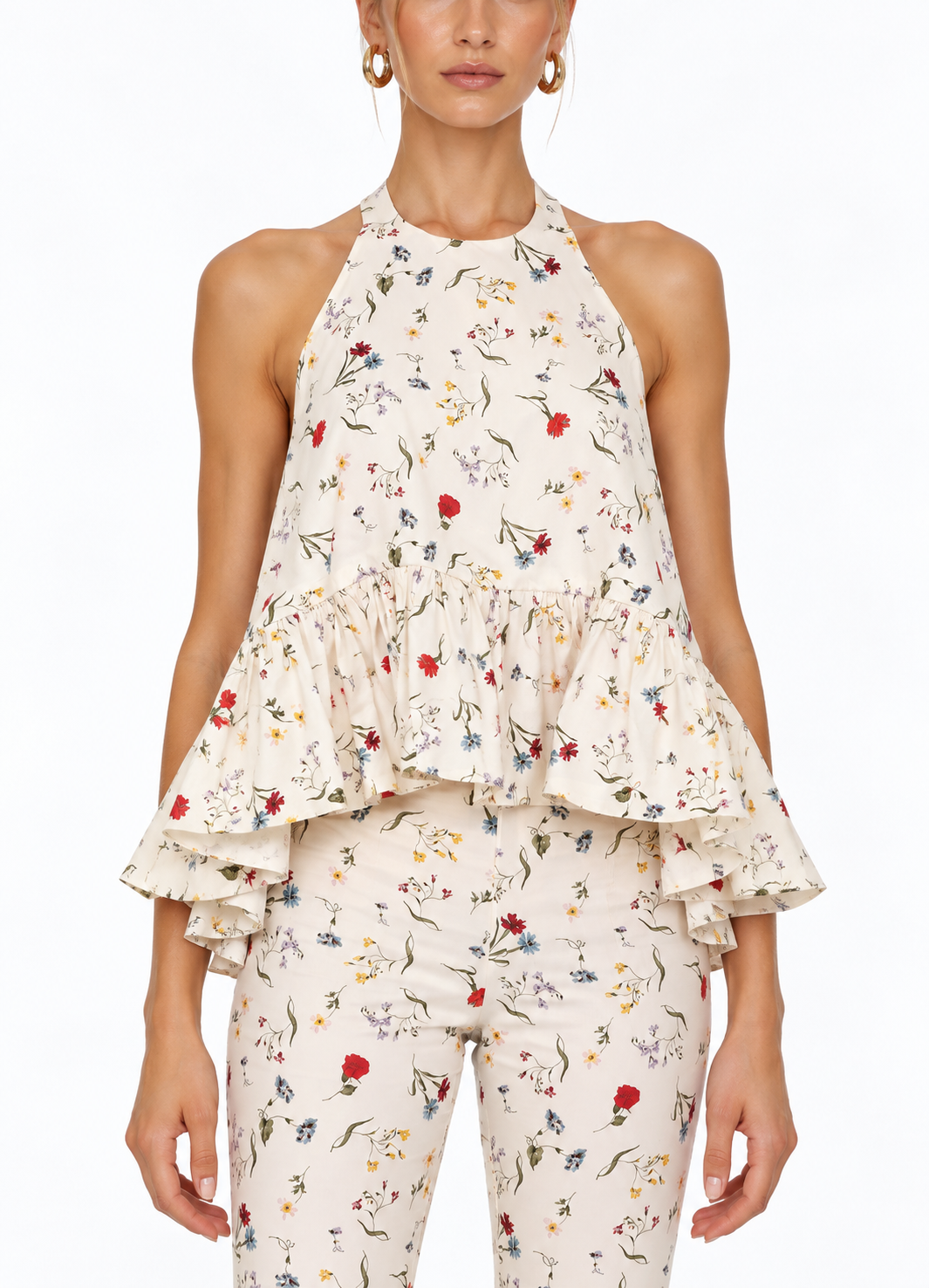 Winston Printed Poplin Top