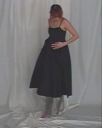 Rachel Poplin Midi Dress