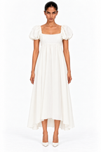 Rory Raw Silk Midi Dress