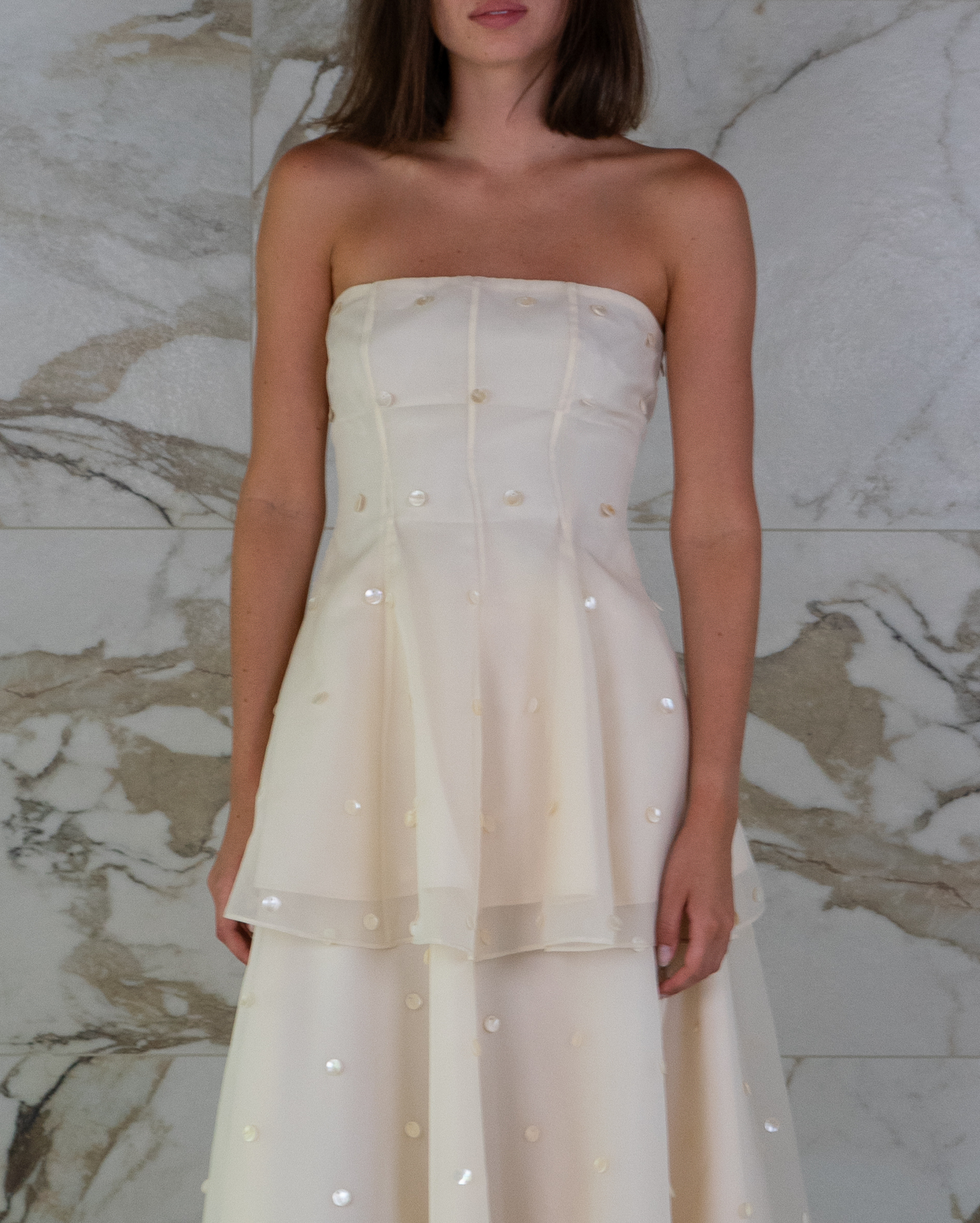 sabila organza mini dress Sable Organza Embellished Mini Dress – Azeeza