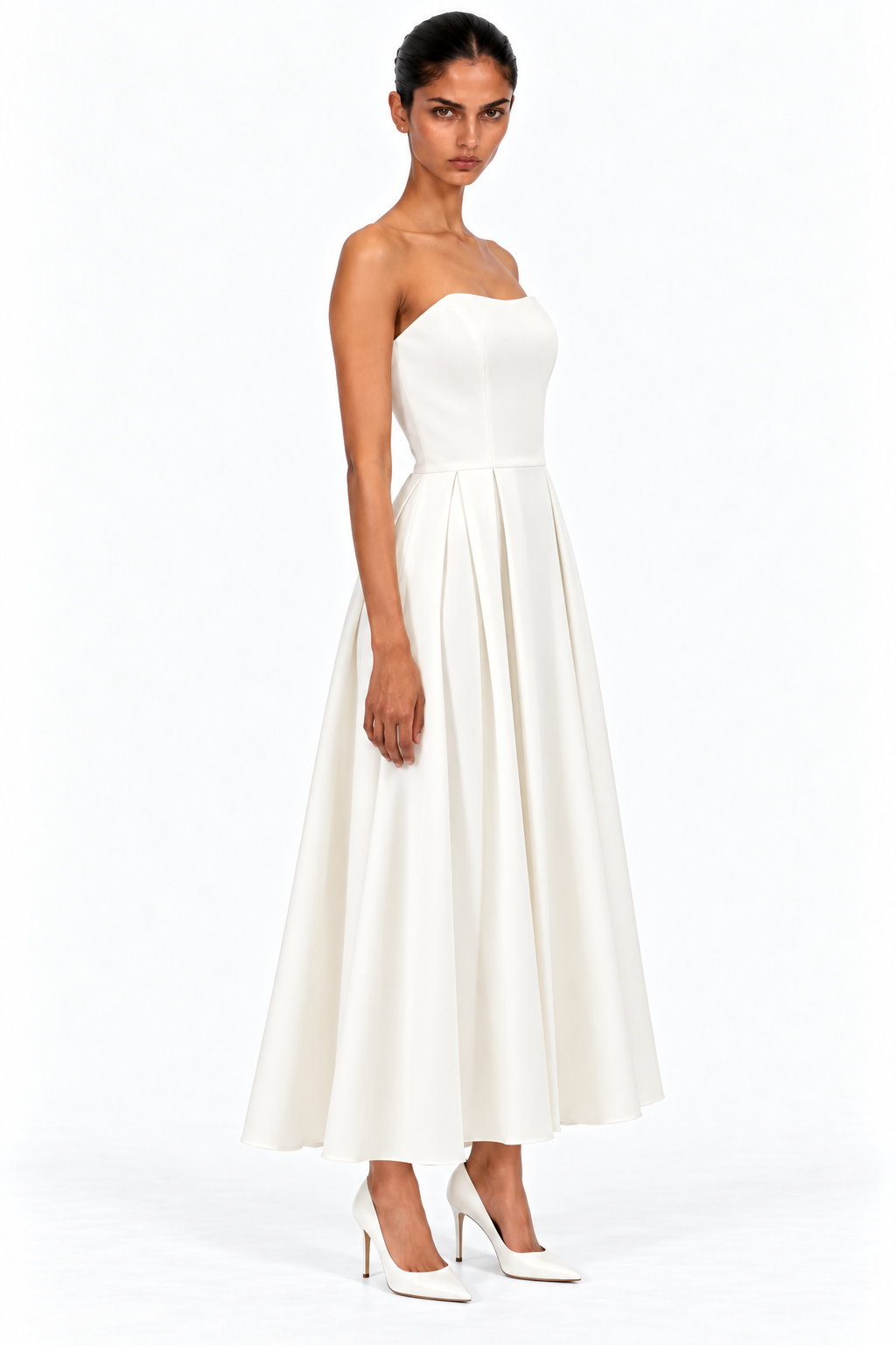 Ezra Satin Midi Dress