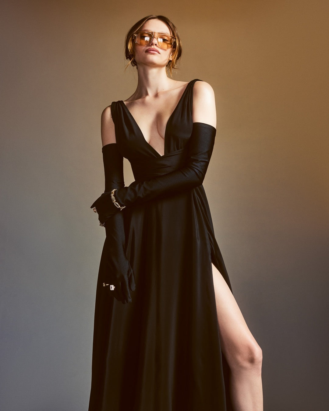 Cirrus Charmeuse Gown – Azeeza