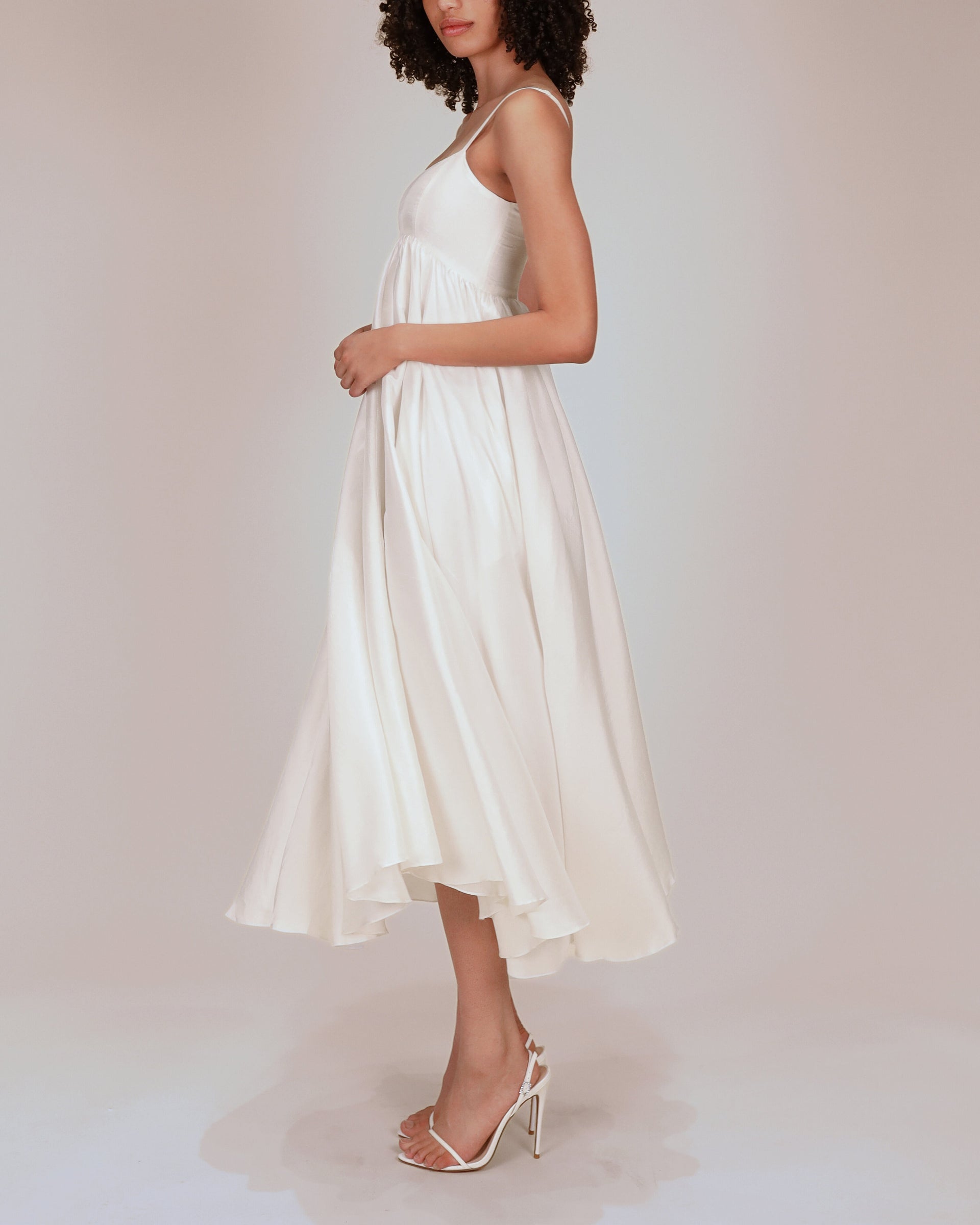 Azeeza Rachel Raw Silk Midi