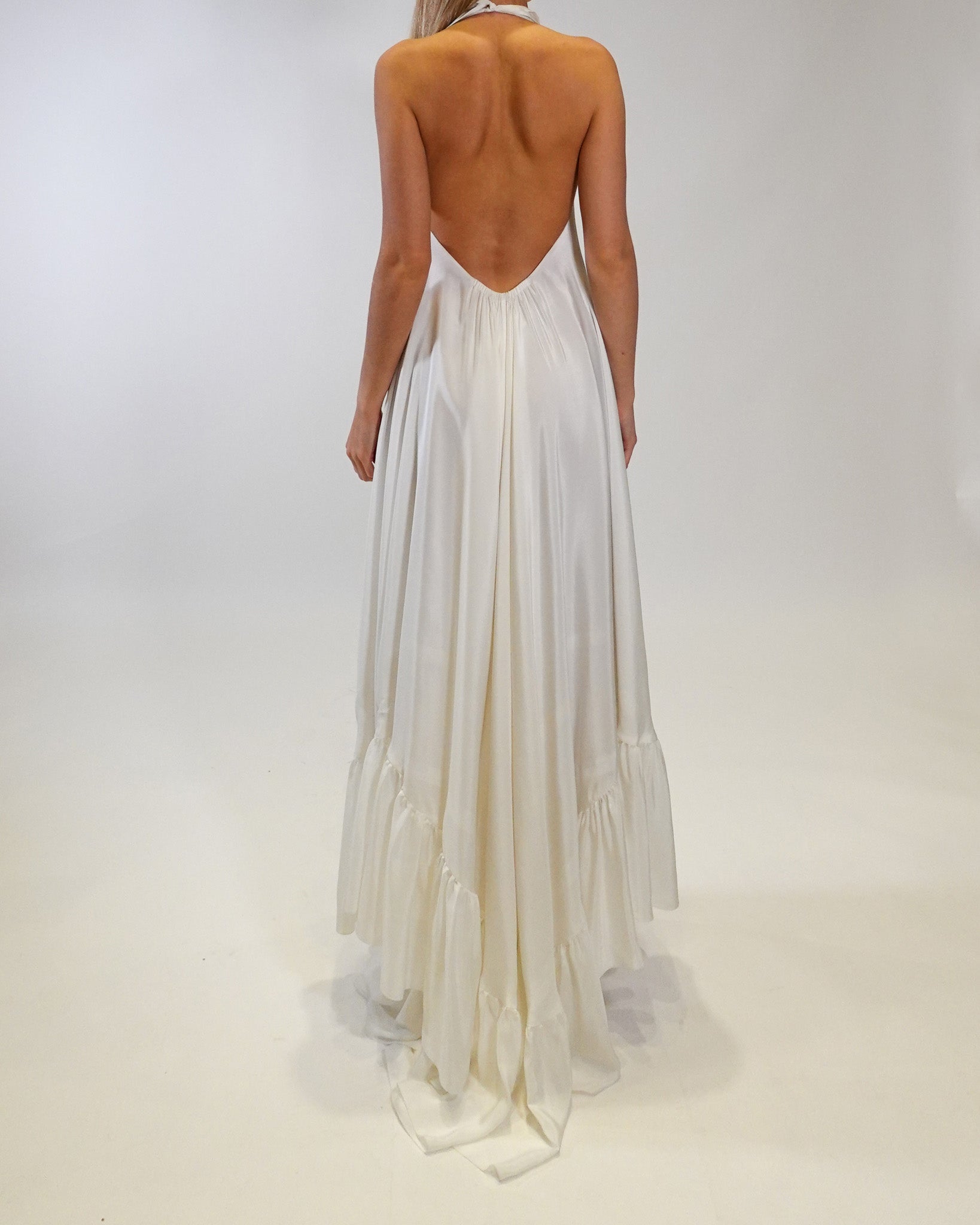 raw silk evening dresses Lady Black Tie - Sawyer Stretch Satin Evening Gown